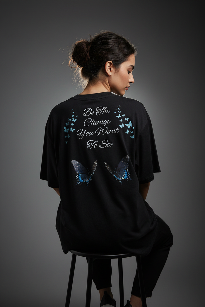 Black Tee Corrected Pose 2